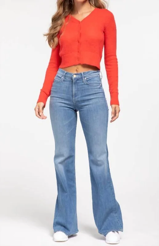 v neck women cardigan to elongate the neckline60S Slim Cardigan In Red Square