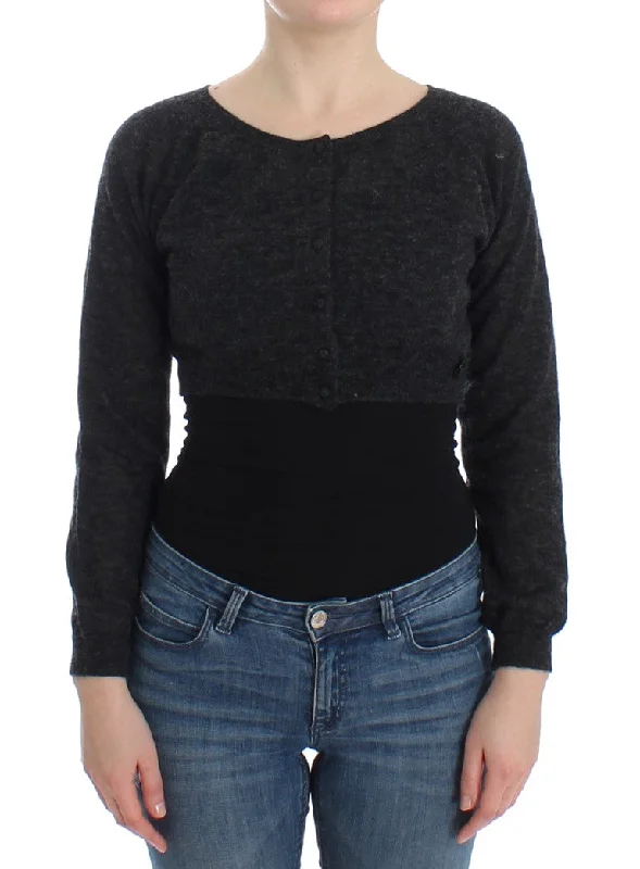 v neck women cardigan to elongate the necklineErmanno Scervino  Knit Wool Cardigan Women's Sweater