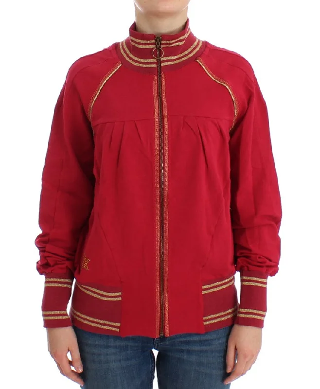 organic cotton women cardigan for an eco - friendly choiceJohn Galliano  Mock Zip Cardigan Sweatshirt Women's Sweater