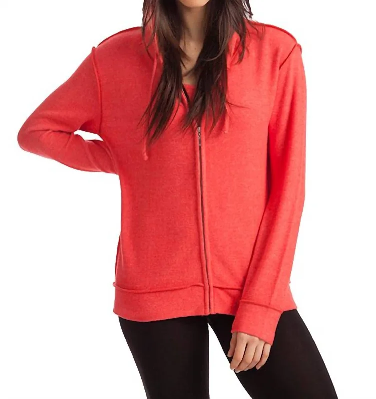 maternity women cardigan for expecting momsKylie Hooded Kashmira Cardigan In Coral