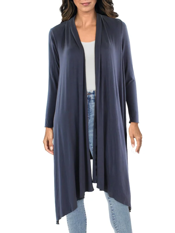 cable knit women cardigan with intricate patternsWomens Asymmetrical Hem Open Front Cardigan Sweater