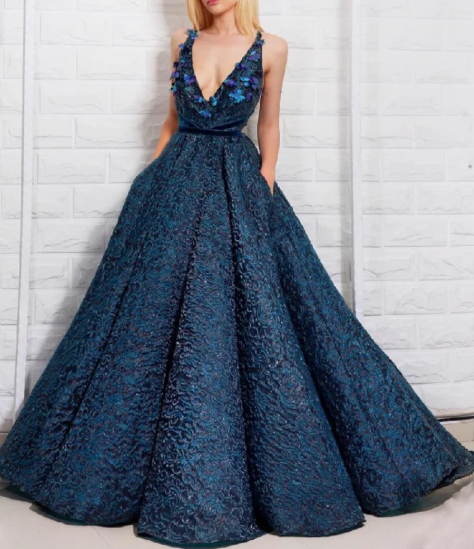 Blazing Blue Gown