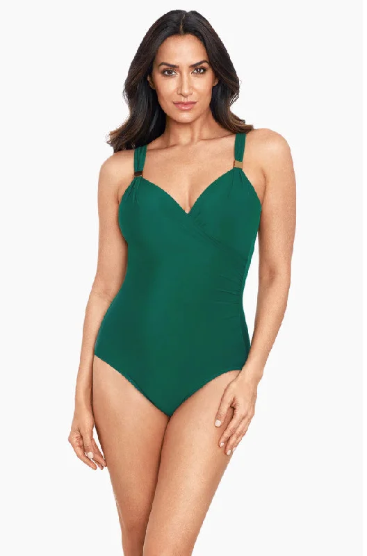 Siren One Piece Swimsuit (Malachite)