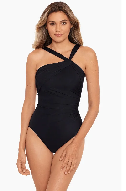 Europa UW MiracleSuit One Piece Swimsuit (Black)