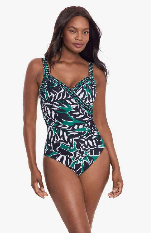 Palma Verde Sanibel One Piece Swimsuit (Black & Multi)