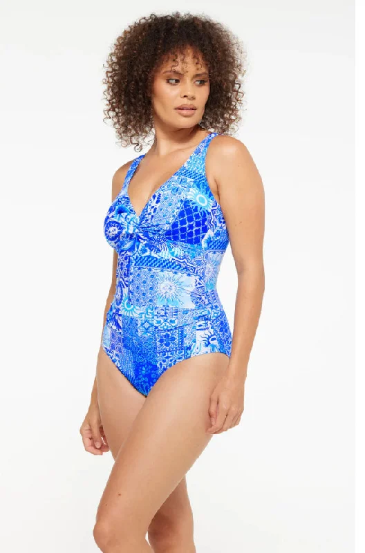 DELTA TWIST ONE PIECE (SANTORINI BLUE)