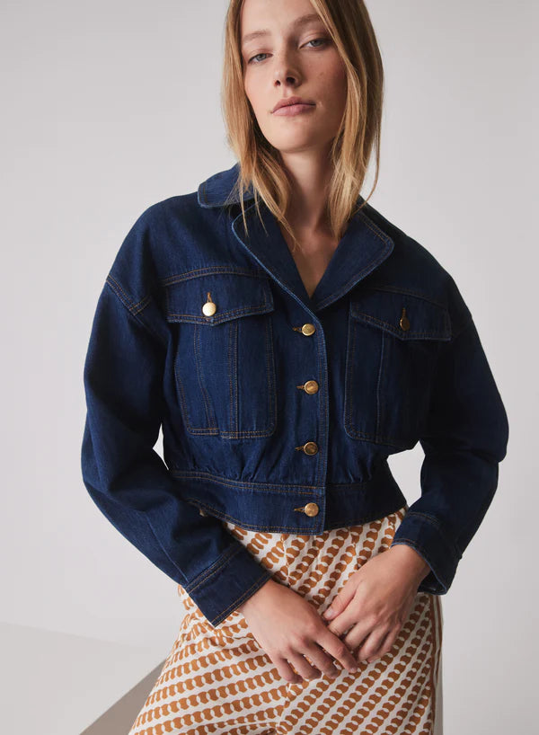 PODIUM DENIM JACKET - INDIGO