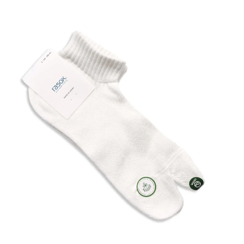 Rasox Eco Feel Tabi Socks (White)