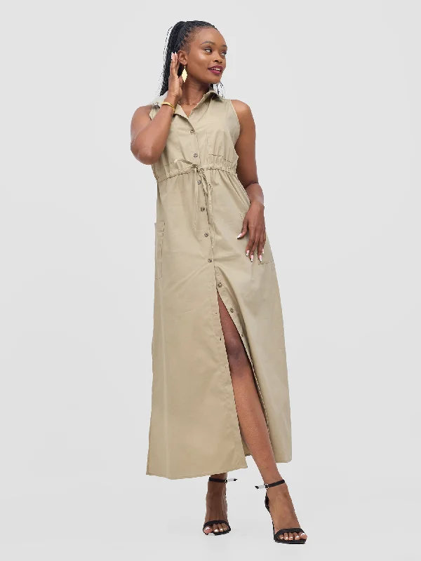 Safari Kamari Maxi Dress - Tan