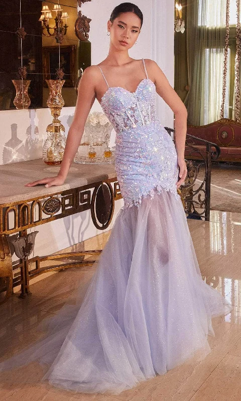 Ladivine CB148 - Embroidered Sleeveless Prom Gown