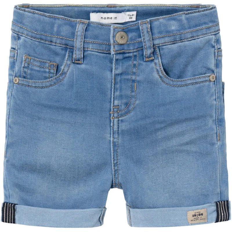 Name It Light Blue Denim Silas Slim Denim Shorts