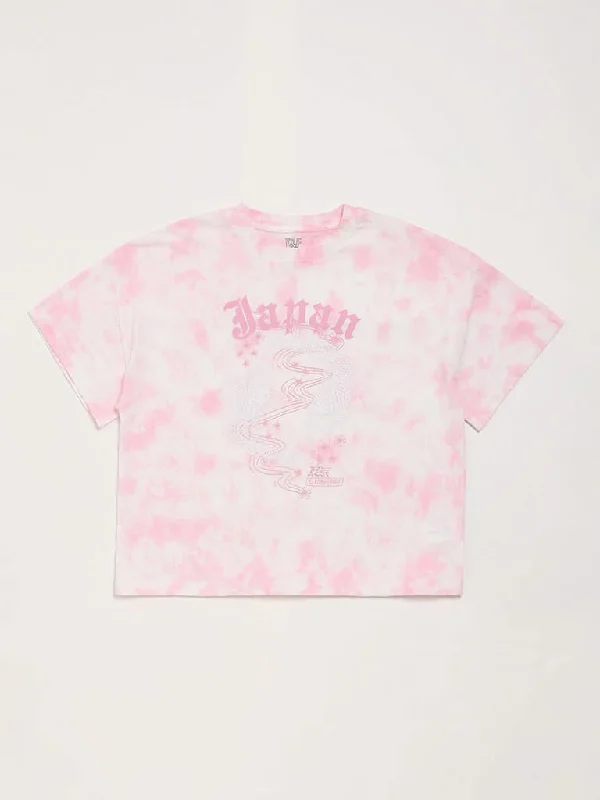 Y&F Kids Pink Tie-Dye T-Shirt