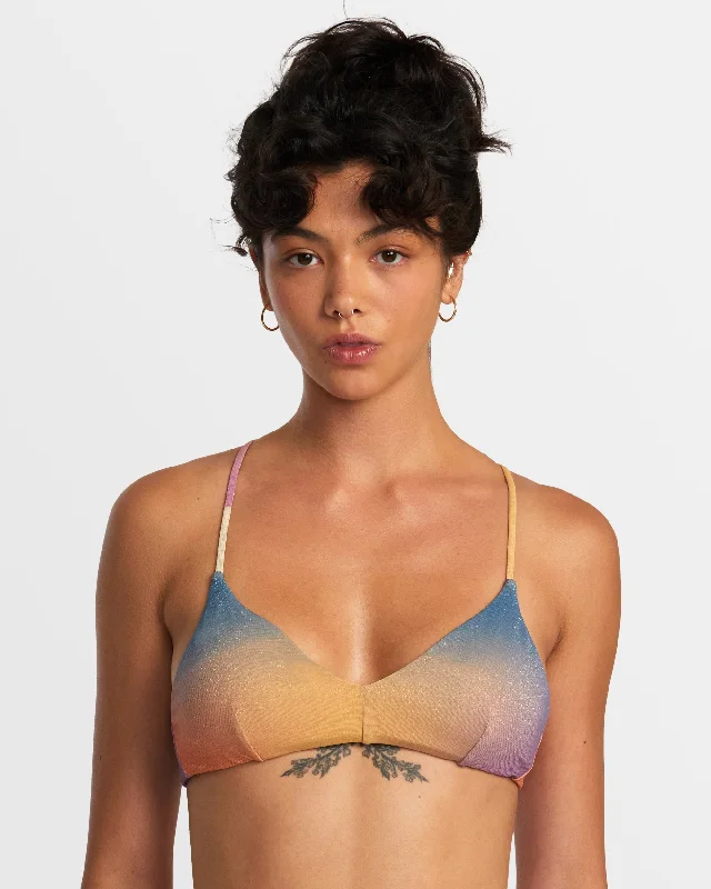 Golden Crossback Full Coverage Bikini Top - Multi