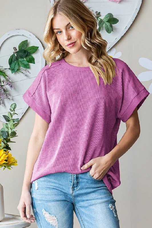 Printed Bodysuits with Floral Patterns for a Feminine VibeShort Sleeve Round Neck T-Shirt